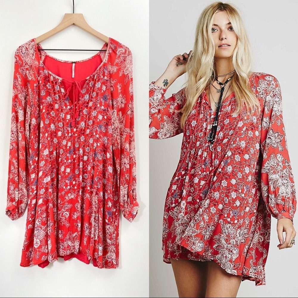 Free People Scarlet Floral Mini Dress